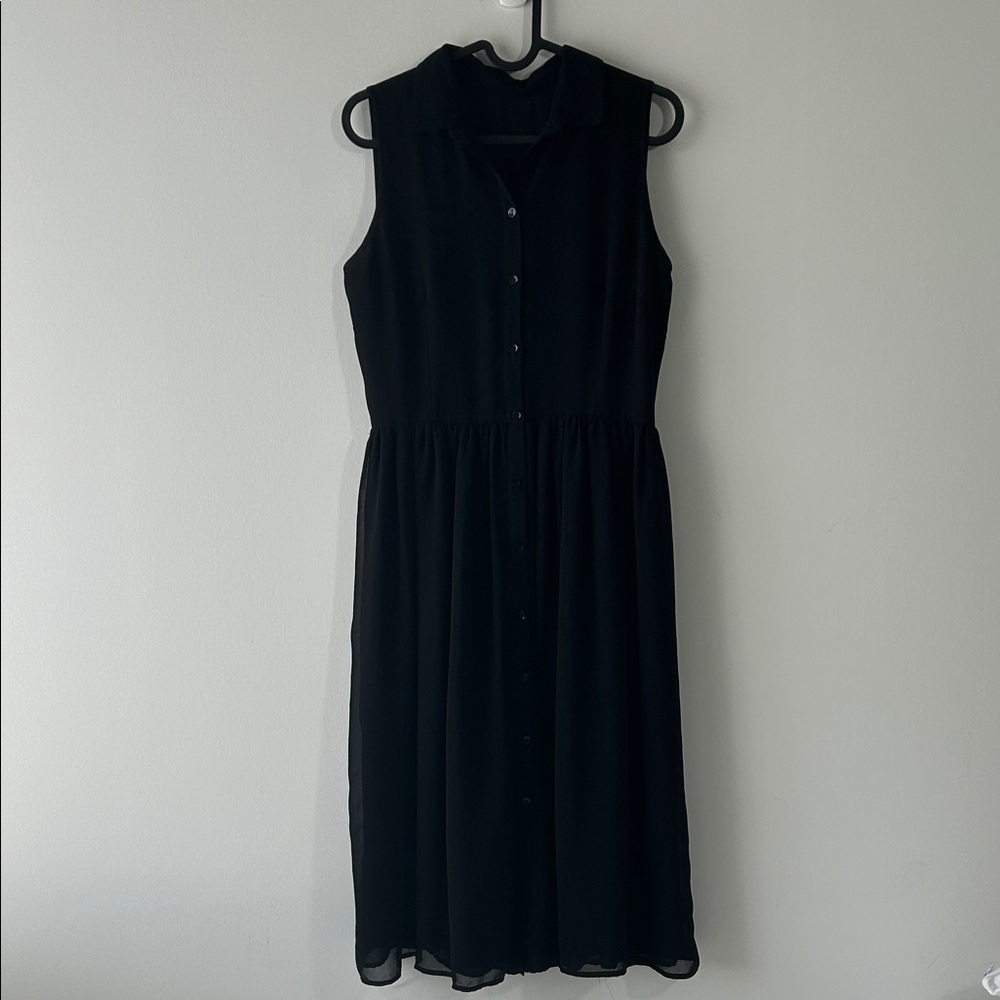 ASOS Black midi dress